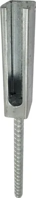 Produktbild von Montageadapter für Zaunpfosten 40 x 60 mm - mit Dorn zum Einkleben 40mm x 60 mm