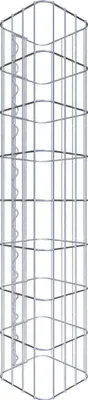 Produktbild von Gabionensäule eckig 22  cm x 22  cm, 80 cm Höhe, MW 5 cm x 10 cm