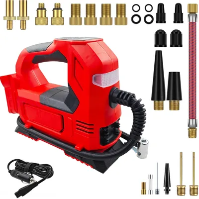 Produktbild von Elektrische Luftpumpe  für Makita 18V-Akku,150PSI,Akku-Kompressor mit LED-Leuchte Digitalem Manometer für Auto,Motorräder,Fahrräder,Bälle,ohne Akku