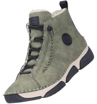 Image de Rieker Damen Stiefelette gefüttert Grün 45912-54