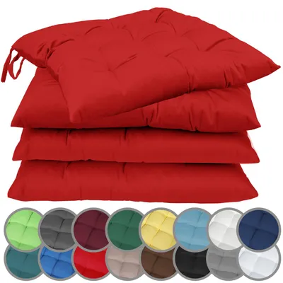 Produktbild von Sitzkissen Rot 40 X 40 + 4 CM (4er Pack)