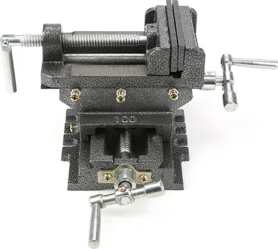 Produktbild von 4-Zoll-Kreuzschlitten-Bohrmaschinenschraubstock, Metallfrässchraubstockhalter, Spannwerkzeug