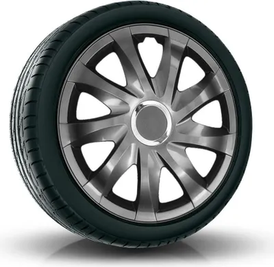 Produktbild von NRM Radkappen DRIFT, Graphite 15" Zoll. (4 x Universal Radzierblenden/Radkappen)