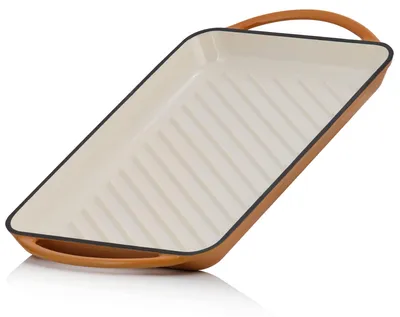 Obrázek produktu pro Smaltovaná litinová grilovací deska, rozměry 39,5 x 22 cm