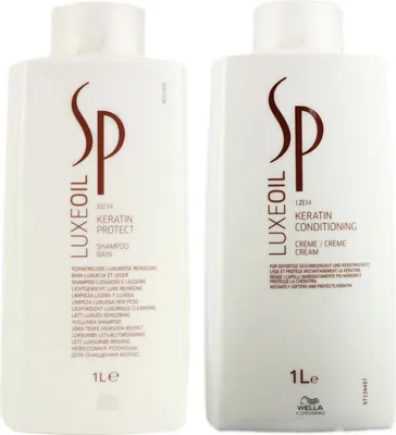 Produktbild von Wella SP Luxe Oil Keratin 1000 ml Shampoo & 1000 ml Conditioner Set