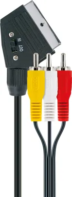 Produktbild von SCART/CINCH Adapterkabel 1,5 m schwarz