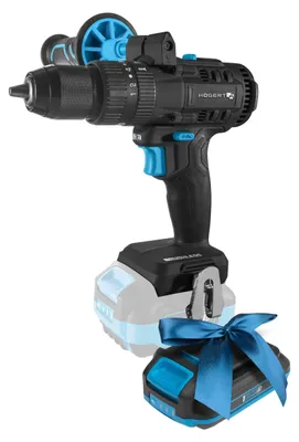 Zdjęcie produktu dla Wkrętarka udarowa akumulatorowa 18V, bezszczotkowa technologia, moment obrotowy 80 Nm, uchwyt 13 mm, z akumulatorem 2,0 Ah – wkrętarka akumulatorowa