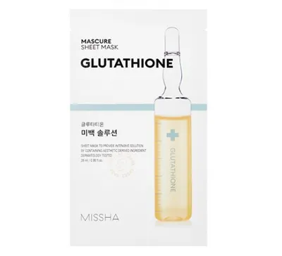 Immagine prodotto di Missha Mascure Whitening Solution Sheet Mask Maschera viso illuminante, 28ml