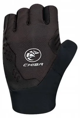 Obrázok produktu pre Chiba TEAMGLOVE Krátke gélové cyklistické rukavice čierne