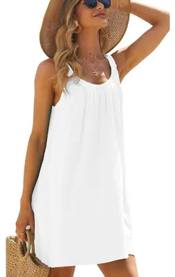 Productafbeelding van RPAEOY Dames strandjurk, plooirok, zomerjurk, zomer, strandponcho, boho strandtuniek