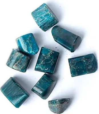 Immagine prodotto di Pietre burattate di apatite di qualità A: ± 15-35 cm; ±250 g - ±1,5-3,5 cm; ±250 g