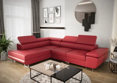 Zdjęcie produktu dla Narożnik nowoczesny 275 x 202 CM Zagłówki rozkładane Narożnik tapicerowany do salonu z funkcją spania FN81