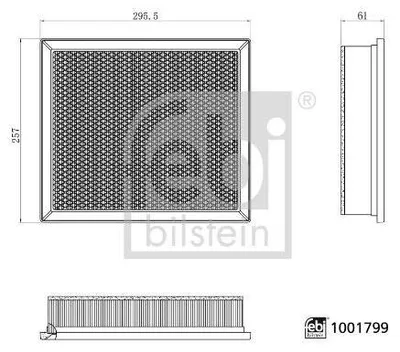 Produktbild von Luftfilter FEBI BILSTEIN 1001799 Filtereinsatz