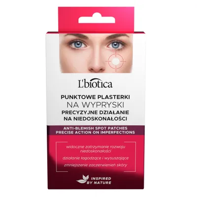 Zdjęcie produktu dla L'biotica Punktowe plasterki na wypryski, 36 sztuk