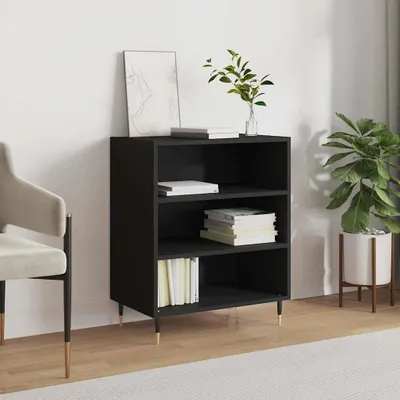 Obrázek produktu pro vidaXL Příborník černý 57x35x70 cm Materiál dřeva