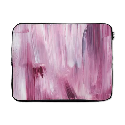 Produktbild von MuchoWow® Laptop Hülle 15 Zoll Farben - Farbe - Rosa Laptoptasche - Laptoptasche - Sleeve - Rundum-Schutz
