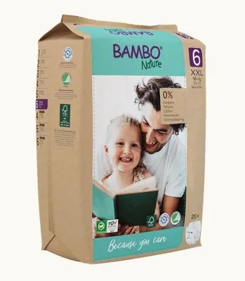 Image de Bambo Nature 6 XXL - 6 paquets de 20 protections