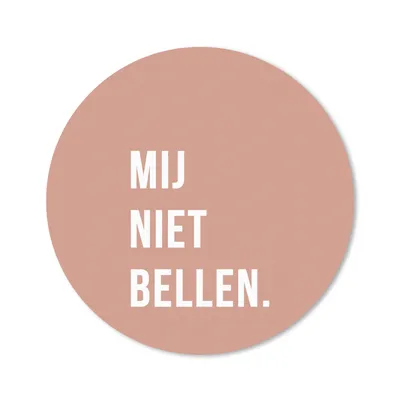 Produktbild von MuchoWow® Mauspad Mousepad Zitate - Sprichwörter - Ruf mich nicht an. - Rosa - Weiß 20x20 cm - Mousepads - Maus Mat - Pad - Mausunterlage - Schreibtischmatte