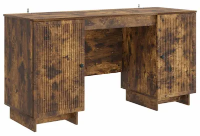 Immagine prodotto di vidaXL Scrivania in legno di rovere affumicato 142,5 x 50 x 75 cm