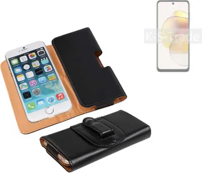 Produktbild von K-S-Trade Schützhülle Handyhülle kompatibel mit Motorola Moto G73 5G Holster Gürtel Tasche Schutzhülle Handy-Tasche Smartphone Case Seitentasche