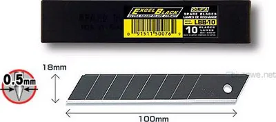 Produktbild von Olfa 18mm Klinge /50 Stück/ LBB-50