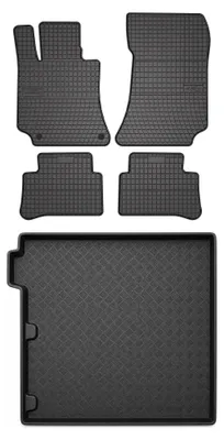 Obrázok produktu pre Gumové autokoberce SolidPRO + vaňa kufra pre: Mercedes-Benz trieda E W212 2009-2016 kombi 5 ks