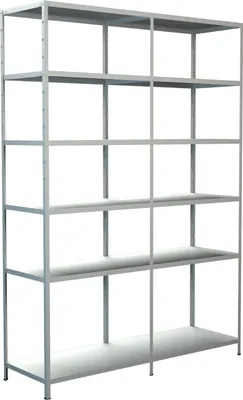 Produktbild von Steck-Grund-/ u 1 Anbauregal, 12 Böden, 2300x1600x500, weiß