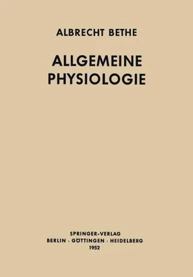 Image de Allgemeine Physiologie