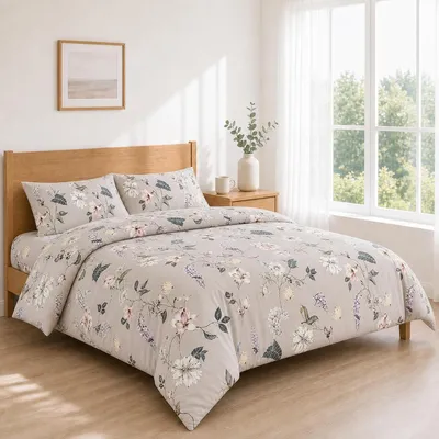 Productafbeelding van 160x200+30 / 240x270 + 50x80 2PCS Tortora Floreale