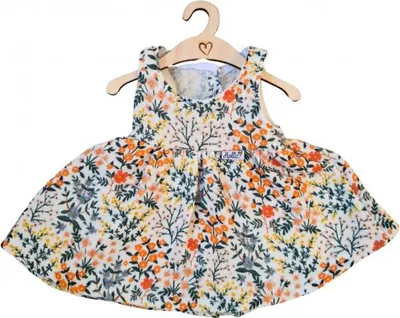 Produktbild von Hollie Puppenkleid Blumenkleid Baumwolle für Babypuppe 34 cm