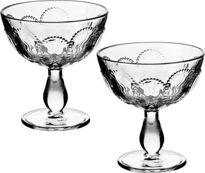 Image de Lot de 4 coupes à dessert en verre sodocalcique Daphne DAPHNE Ø 11 x H 12,5 cm, transparent