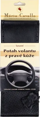 Produktbild von Lederlenkradbezug (Größe AX, schwarz, perforiert)