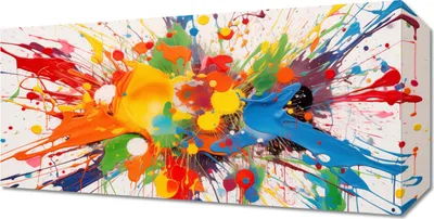 Produktbild von Bild 40x20cm Kreativitätsausbruch