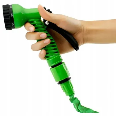 Produktbild von Verstellbare Gartenschlauch-Sprinklerpistole, 7 Modi, 3 Anschlüsse