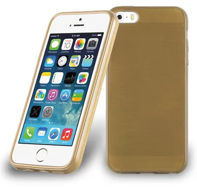 Produktbild von Cadorabo Hülle für Apple iPhone 5 / 5S / SE 2016 Schutz Hülle in Gold Schutzhülle TPU Silikon Etui Case Cover