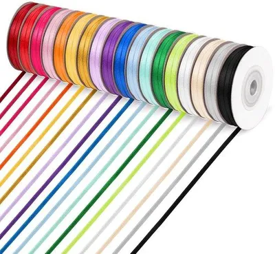 Imagen del producto de Cinta de seda trenzada de doble hebra, 3 mm, 20 metros