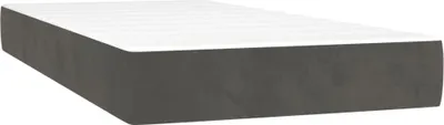 Image de Matelas à ressorts ensachés 90 x 210 cm Gris foncé