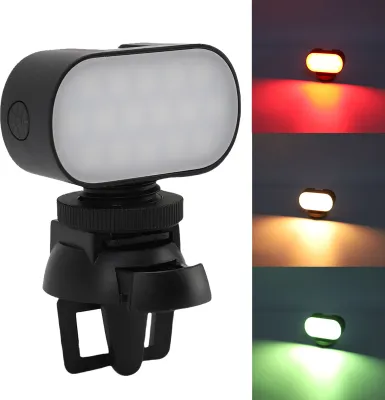 Produktbild von LED Selfie Light Portable RGB Rechargeable Clip Fill Light mit einstellbarer Helligkeit für Fotografie Video Konferenz Beleuchtung