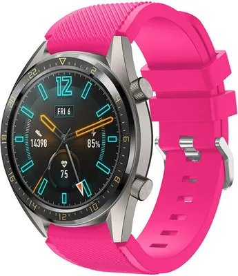 Produktbild von Strap-it Huawei Watch GT 2 Silikonarmband (Pink)