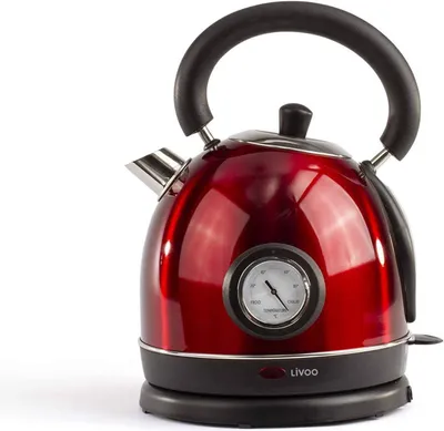 Produktbild von LIVOO Wasserkocher Wasserkessel Retro 1,8 L kabellos 1800 Watt Teekocher DOD157