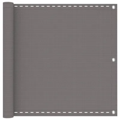 Produktbild von vidaXL Balkonsichtschutz Hellgrau 120 x 1000 cm HDPE und Aluminium