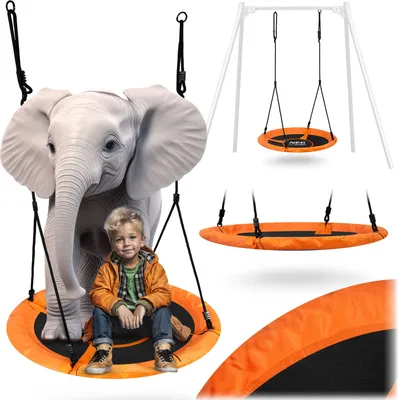 Produktbild von Swingo XXL Krähennestschaukel, orange, 95 cm