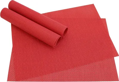 Produktbild von Tischset ELEGANCE rot 4er Tischunterlage als Tischdeko