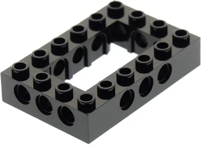 Produktbild von 1x Lego Technic Bau Stein Rahmen 4x6 schwarz Lochbalken 4144025 40344 32531