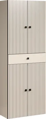 Produktbild von trendteam Bad Hochschrank Pure Bliss Cashmere Hellgrau Melamin B/H/T ca. 70/186/31 cm