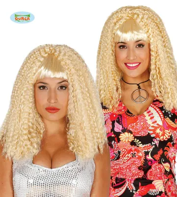 Zdjęcie produktu dla Blond peruka damska z długimi, kręconymi lokami