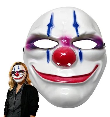 Clown-Maske für Erwachsene, Halloween, Karneval, Cosplay