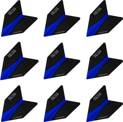 Produktbild von Harrows | Retina | Dart Flights | Velos | 100 Mikron | Dunkelblau | 3 Sets = 9 Flights