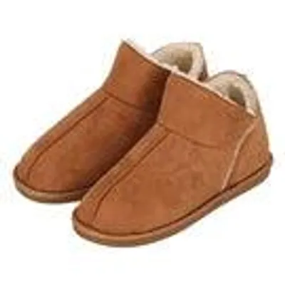 Produktbild von Apollo Apollo Home Boots Herren Hausschuhe - Wildleder - Cognac - Größe 43/44