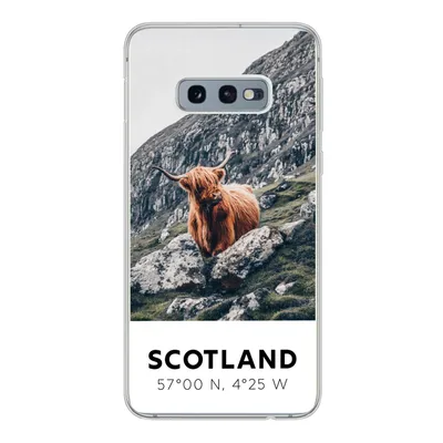 Produktbild von MuchoWow® Handyhülle Schutzhülle Hülle für Samsung Galaxy S10e Schottland - Schottische Highlander - Berge Silikon Softcase Handy Hülle - Handy